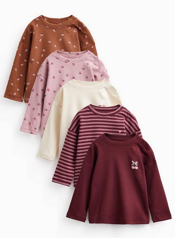 Ruffled Shoulder Heritage Tops 5-Pack 12-18 months